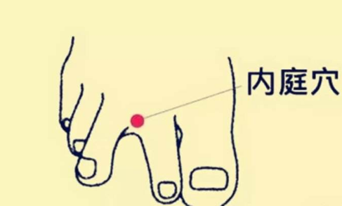 里内庭穴的作用与好处，里内庭的准确位置图