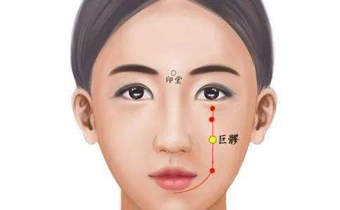 巨髎穴的作用与功效，巨髎的准确位置图