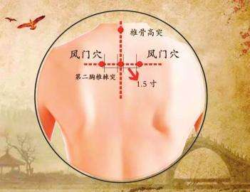 风门穴的作用功效，风门的准确位置图