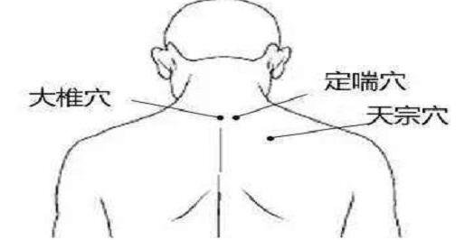 定喘的简易找法，定喘的准确位置图和作用