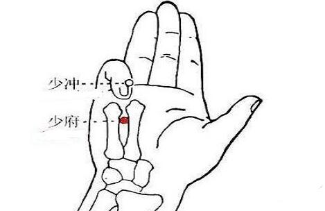 少府的定位与主治，少府的准确位置图及功效