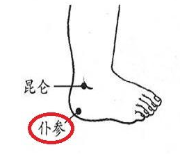 仆参穴怎么找,仆参的准确位置图和作用