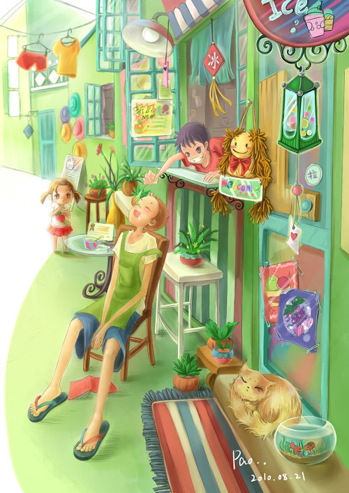 【设计/插画】Paoの淡雅之作