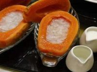木瓜炖雪蛤的做法，木瓜炖雪蛤的功效